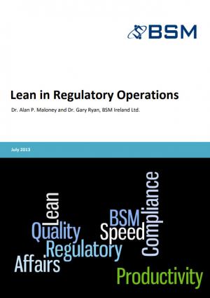 Lean in Regulatory Operations